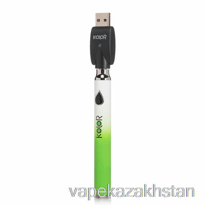 Vape Kazakhstan Leaf Buddi Kolor Twist Slim 650mAh Battery Green